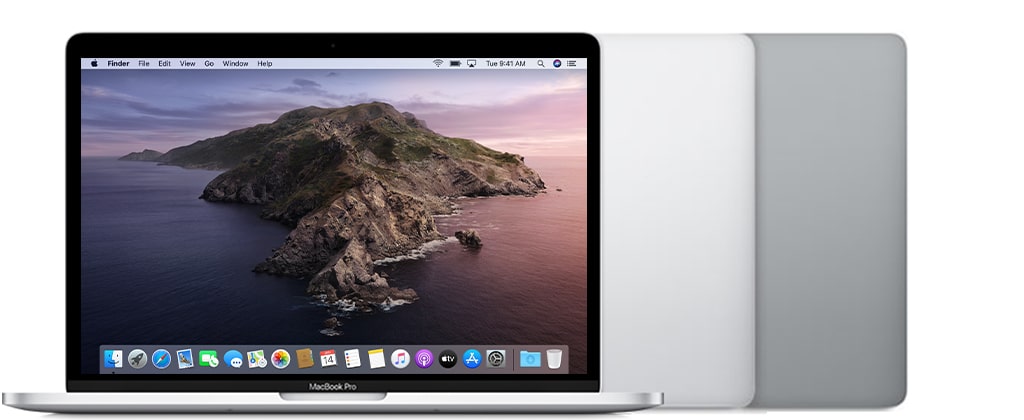 MacBook Pro 2020 i5/7 — Representative Apple catalog image; confirm the exact port configuration with our store. Finish and condition may differ.