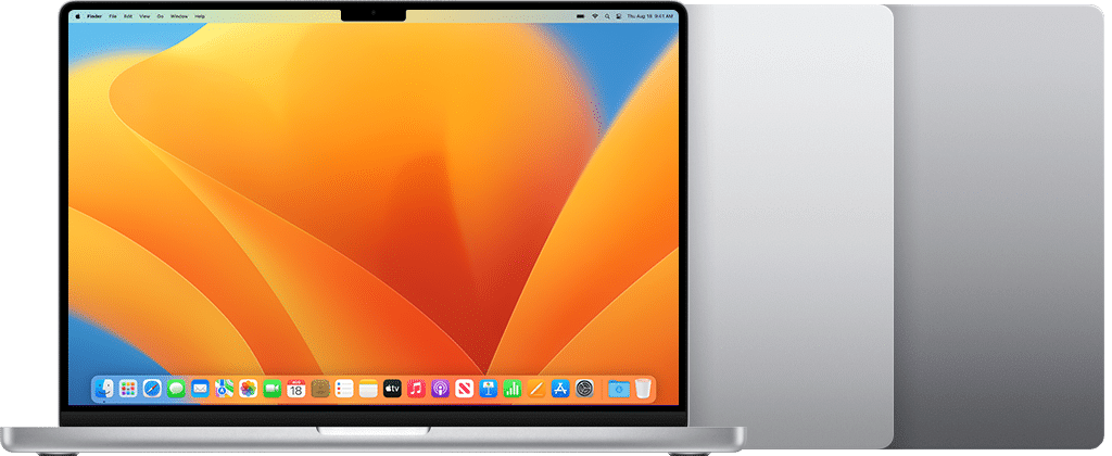 MacBook Pro M2 Pro 16inch — Apple catalog image. Available finish, condition and accessories may differ.