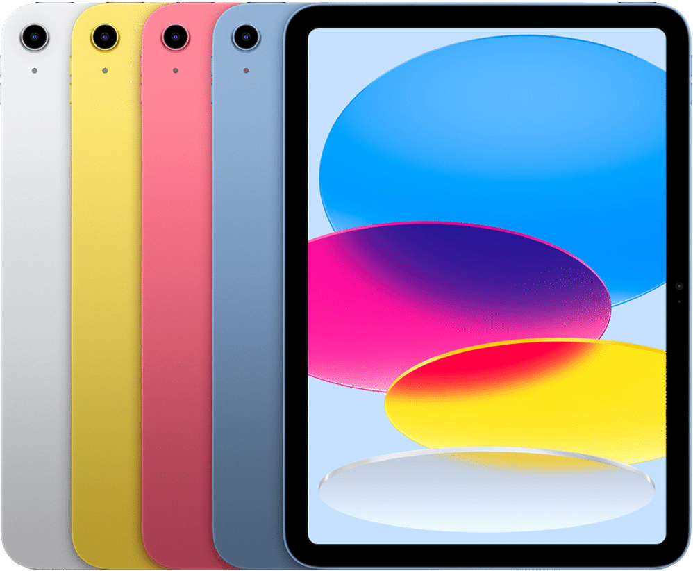 iPad 10th Gen — Apple catalog image. Available finish, condition and accessories may differ.