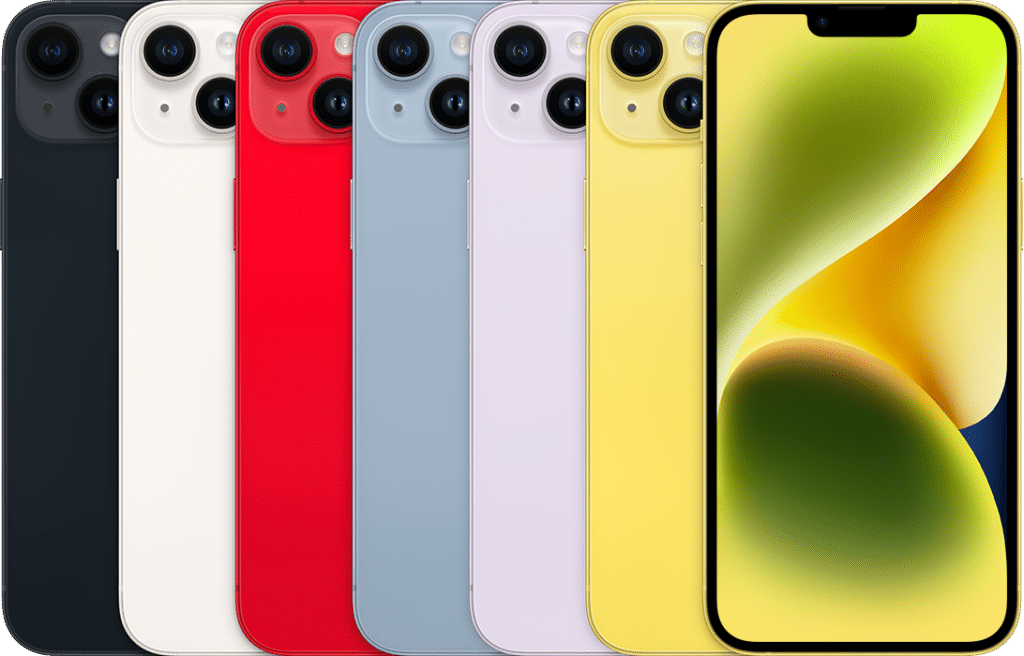 iPhone 14 Plus model-family product image; color and condition may differ