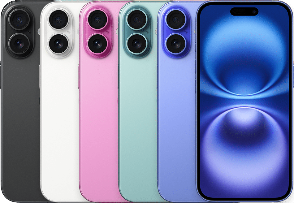 iPhone 16 model-family product image; color and condition may differ